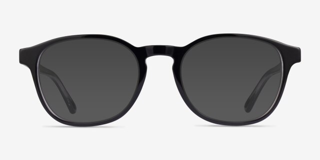 Ray-Ban RB5417 Transparent Black AcetateEyeglass Frames from EyeBuyDirect, with Tinted Lenses