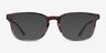 Ray-Ban RB5418 Striped Brown Red AcetateEyeglass Frames from EyeBuyDirect, with Tinted Lenses