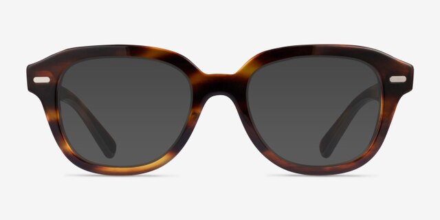 Ray-Ban RB7215 Erik Striped Tortoise PlasticEyeglass Frames from EyeBuyDirect, with Tinted Lenses