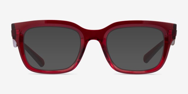Ray-Ban RB7217 Chad Transparent Red Eco-friendlyEyeglass Frames from EyeBuyDirect, with Tinted Lenses