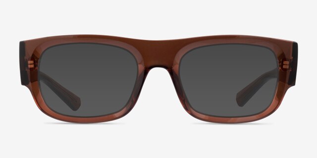 Ray-Ban RB7218 Kristin Transparent Brown Eco-friendlyEyeglass Frames from EyeBuyDirect, with Tinted Lenses