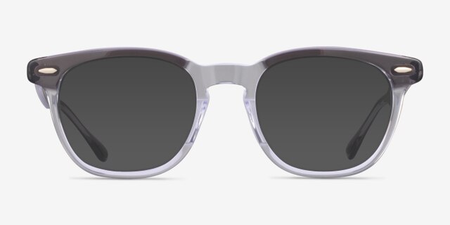 Ray-Ban RB5398 Hawkeye Gray Clear AcetateEyeglass Frames from EyeBuyDirect, with Tinted Lenses