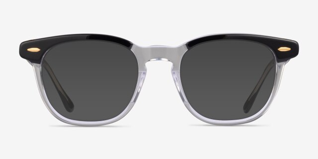 Ray-Ban RB5398 Hawkeye Clear Black AcetateEyeglass Frames from EyeBuyDirect, with Tinted Lenses
