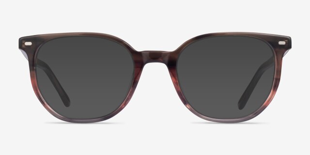 Ray-Ban RB5397 Elliot Striped Brown AcetateEyeglass Frames from EyeBuyDirect, with Tinted Lenses