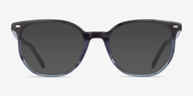 Ray-Ban RB5397 Elliot Striped Gray AcetateEyeglass Frames from EyeBuyDirect, with Tinted Lenses