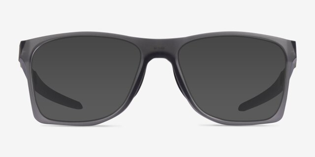 Oakley Activate Satin Gray Smoke PlasticEyeglass Frames from EyeBuyDirect, with Tinted Lenses
