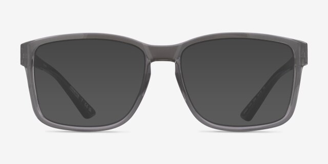 ARNETTE Dirkk Shiny Transparent Gray PlasticEyeglass Frames from EyeBuyDirect, with Tinted Lenses