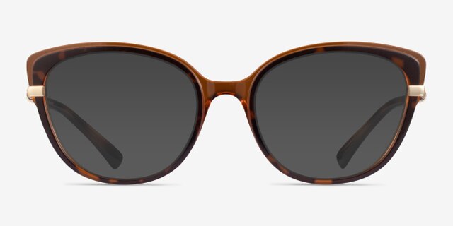 Vogue Eyewear VO5383B Tortoise Light Brown PlasticEyeglass Frames from EyeBuyDirect, with Tinted Lenses