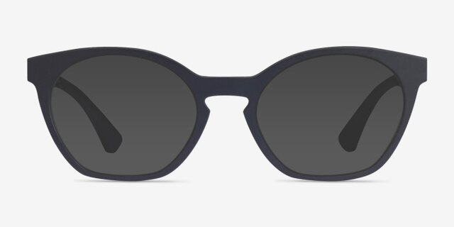 Oakley Tone Down Satin Black PlasticEyeglass Frames from EyeBuyDirect, with Tinted Lenses