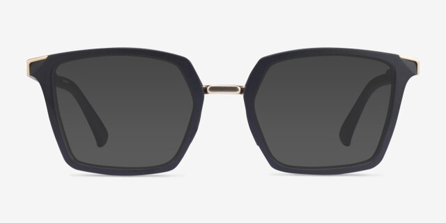 Oakley Sideswept Rx Satin Black PlasticEyeglass Frames from EyeBuyDirect, with Tinted Lenses