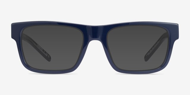 ARNETTE Kokoro Shiny Blue AcetateEyeglass Frames from EyeBuyDirect, with Tinted Lenses