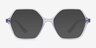 Vogue Eyewear VO5363 Transparent Blue PlasticEyeglass Frames from EyeBuyDirect, with Tinted Lenses