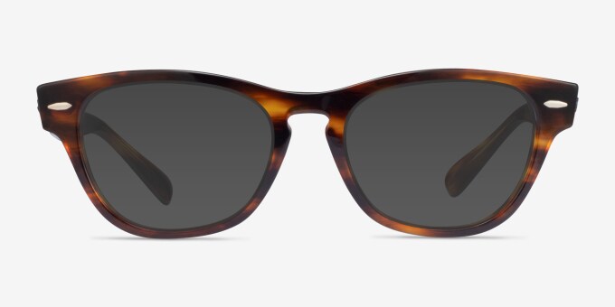 Ray-Ban RB2201V Laramie - Cat Eye Dark Tortoise Frame  display picture 1