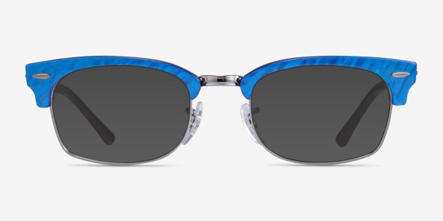 Ray-Ban RB3916V Wrinkled Blue On Brown AcetateEyeglass Frames from EyeBuyDirect, with Tinted Lenses