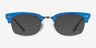 Ray-Ban RB3916V Wrinkled Blue On Brown AcetateEyeglass Frames from EyeBuyDirect, with Tinted Lenses