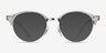 Ray-Ban RB4246V Clubround White Transparent AcetateEyeglass Frames from EyeBuyDirect, with Tinted Lenses