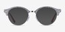 Ray-Ban RB4246V Clubround Wrinkled Gray On Bordeaux AcetateEyeglass Frames from EyeBuyDirect, with Tinted Lenses