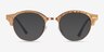 Ray-Ban RB4246V Clubround Wrinkled Beige On Blue AcetateEyeglass Frames from EyeBuyDirect, with Tinted Lenses