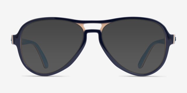 Ray-Ban RB4355V Vagabond Blue Light Brown PlasticEyeglass Frames from EyeBuyDirect, with Tinted Lenses