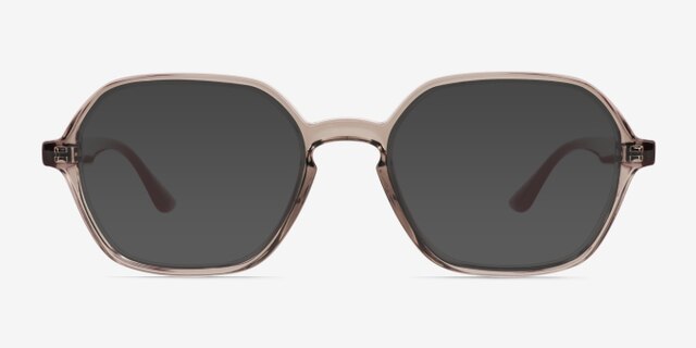 Ray-Ban RB4361V Transparent Gray PlasticEyeglass Frames from EyeBuyDirect, with Tinted Lenses