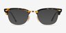 Ray-Ban RB5154 Clubmaster Yellow Tortoise AcetateEyeglass Frames from EyeBuyDirect, with Tinted Lenses