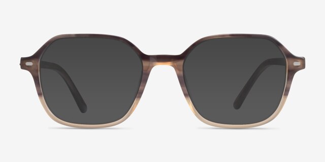 Ray-Ban RB5394 John Gradient Brown Tortoise AcetateEyeglass Frames from EyeBuyDirect, with Tinted Lenses