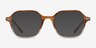 Ray-Ban RB5394 John Gradient Light Brown Tortoise AcetateEyeglass Frames from EyeBuyDirect, with Tinted Lenses
