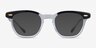 Ray-Ban RB5398 Hawkeye Top Black On Transparent AcetateEyeglass Frames from EyeBuyDirect, with Tinted Lenses