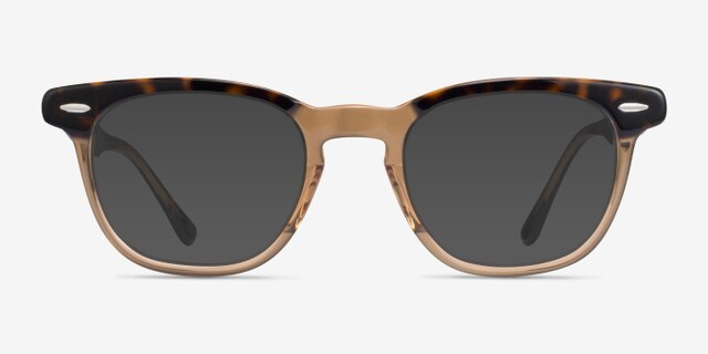 Ray-Ban RB5398 Hawkeye Tortoise On Transparent Brown AcetateEyeglass Frames from EyeBuyDirect, with Tinted Lenses