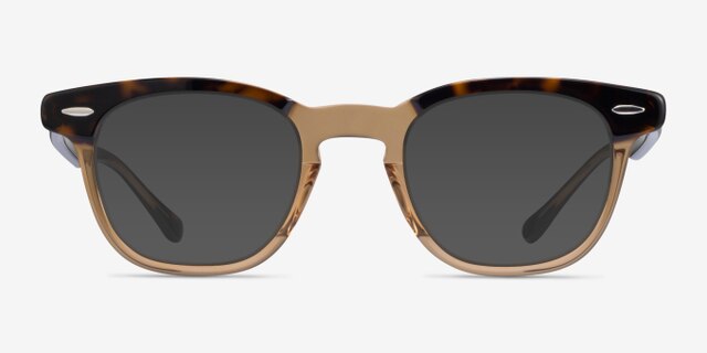 Ray-Ban RB5398 Hawkeye Tortoise Transparent Brown AcetateEyeglass Frames from EyeBuyDirect, with Tinted Lenses