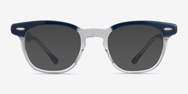 Ray-Ban RB5398 Hawkeye Blue On Trasparent AcetateEyeglass Frames from EyeBuyDirect, with Tinted Lenses