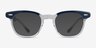 Ray-Ban RB5398 Hawkeye Blue On Trasparent AcetateEyeglass Frames from EyeBuyDirect, with Tinted Lenses