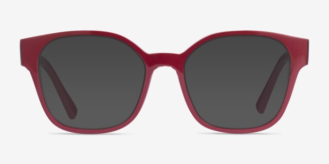Vogue Eyewear VO5407 Bordeaux Flowers Red PlasticEyeglass Frames from EyeBuyDirect, with Tinted Lenses