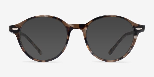 Ray-Ban RB7118 Brown Tortoise PlasticEyeglass Frames from EyeBuyDirect, with Tinted Lenses