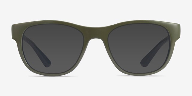 Ray-Ban RB7191 Matte Green PlasticEyeglass Frames from EyeBuyDirect, with Tinted Lenses