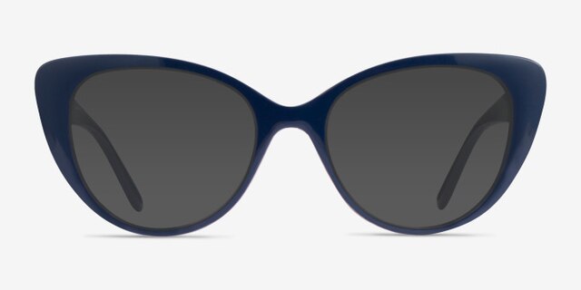 Vogue Eyewear VO5422 Dark Blue Serigraphy PlasticEyeglass Frames from EyeBuyDirect, with Tinted Lenses