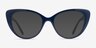 Vogue Eyewear VO5422 Dark Blue Serigraphy PlasticEyeglass Frames from EyeBuyDirect, with Tinted Lenses