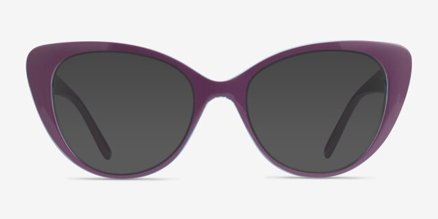 Vogue Eyewear VO5422 Dark Violet Serigraphy PlasticEyeglass Frames from EyeBuyDirect, with Tinted Lenses
