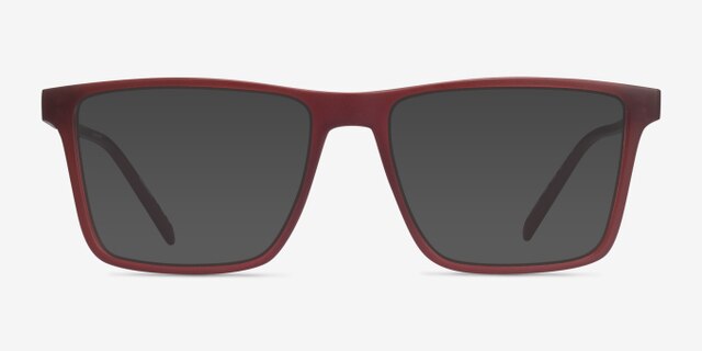 ARNETTE Brawler Matte Red PlasticEyeglass Frames from EyeBuyDirect, with Tinted Lenses