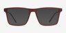 ARNETTE Brawler Matte Red PlasticEyeglass Frames from EyeBuyDirect, with Tinted Lenses