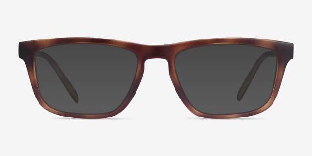 ARNETTE Roboto Matte Dark Avana PlasticEyeglass Frames from EyeBuyDirect, with Tinted Lenses