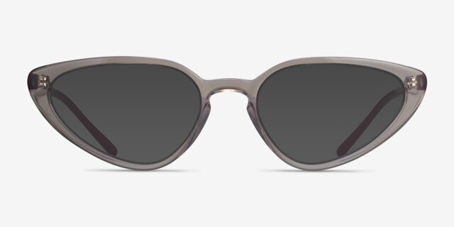 Ray-Ban RB7188 Transparent Gray PlasticEyeglass Frames from EyeBuyDirect, with Tinted Lenses