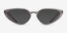 Ray-Ban RB7188 Transparent Gray PlasticEyeglass Frames from EyeBuyDirect, with Tinted Lenses