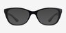 Vogue Eyewear VO2961 Top Black Transparent AcetateEyeglass Frames from EyeBuyDirect, with Tinted Lenses