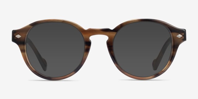 Vogue Eyewear VO5332 Striped Light Tortoise AcetateEyeglass Frames from EyeBuyDirect, with Tinted Lenses