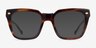 Vogue Eyewear VO5371 Matte Striped Tortoise AcetateEyeglass Frames from EyeBuyDirect, with Tinted Lenses