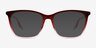 Ray-Ban RB5422 Red Gradient Pink AcetateEyeglass Frames from EyeBuyDirect, with Tinted Lenses