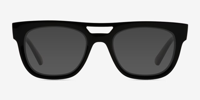 Ray-Ban RB7226 Phil Black PlasticEyeglass Frames from EyeBuyDirect, with Tinted Lenses