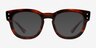 Ray-Ban RB0298V Mega Hawkeye Striped Tortoise AcetateEyeglass Frames from EyeBuyDirect, with Tinted Lenses
