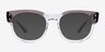 Ray-Ban RB0298V Mega Hawkeye Gray Clear AcetateEyeglass Frames from EyeBuyDirect, with Tinted Lenses
